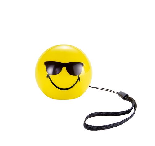 Mini enceinte sans fil jaune smiley cool Bigben