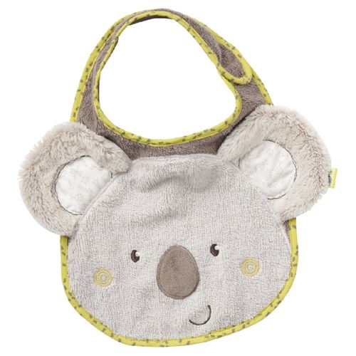 Fehn bavette Koala 28 cm marron/lime