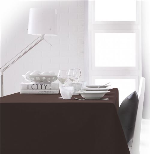 Nappe polyester - 150 x 250 cm - Marron