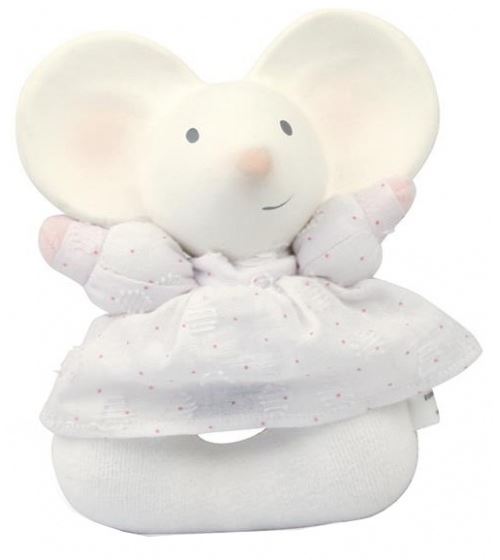 Meiya & Alvin Hochet Meiya La Souris Blanc / Rose 13 Cm