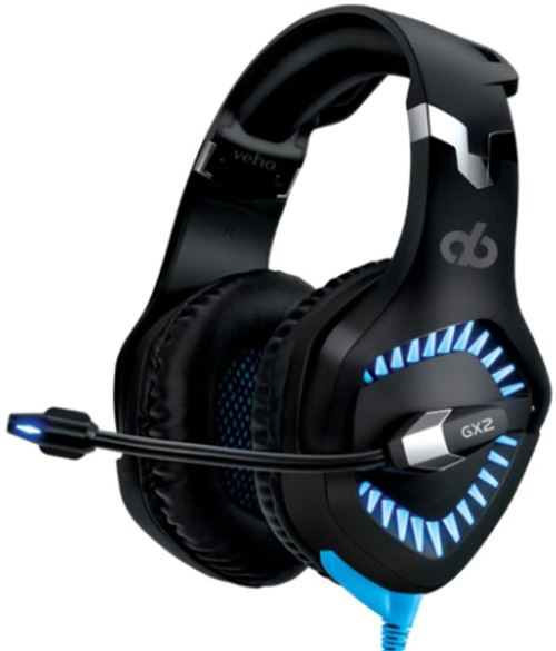 Alpha Bravo Casque de Jeu GX-2. Taille Unique Noir