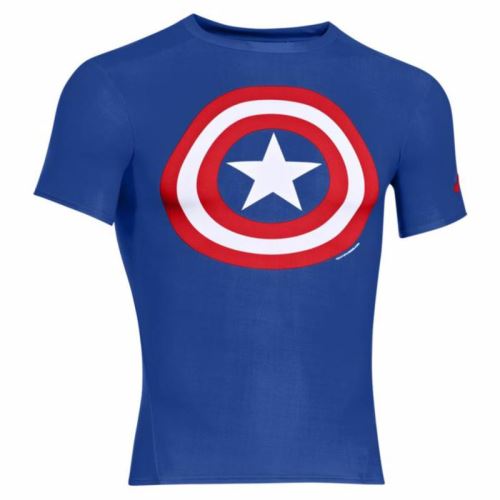 Tee-Shirt Compression Ua Captain America - Taille : M