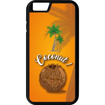 Coque Apple Iphone 6s Coconut Fond Orange Etui Pour Téléphone