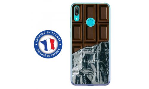 Coque souple pour Huawei Y7 (2019) avec impression Motifs tablette de chocolat
