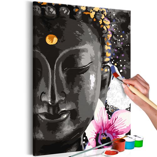 Tableau à peindre par soi-même - Buddha and Flower - 40x60 Artgeist (11493)