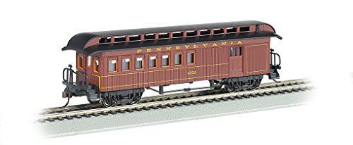 Bachmann Industries Combine Prr Ho Scale Old-Time Car with Round-End Clerestory Roof
