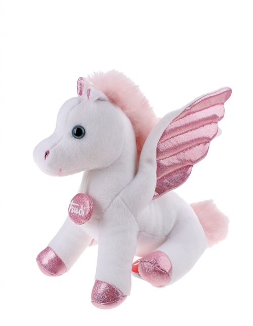 Trudi câlin en peluche Pegasus 24 cm blanc