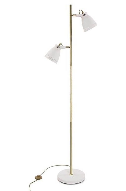 Versa - Lampadaire en métal 2 spots 170 cm