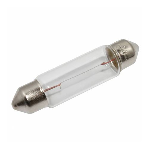 Ampoule-lampe 12v 5w norme c5w culot sv8,5-8 navette standard blanc (feu arriere+stop) (vendu a l'unite) -osram-