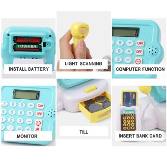 Caisse enregistreuse pour Enfant, Jouet Caisse enregistreuse avec Vraie Calculatrice pour Enfants- Jouet, Scanner, Carte de (Rose - Jeux - Jouets Caisse enregistreuse pour Enfant, Jouet Caisse enregistreuse avec Vraie Calculatrice pour Enfants- Jouet, Scanner, Carte de (Rose - Jeux - Jouets