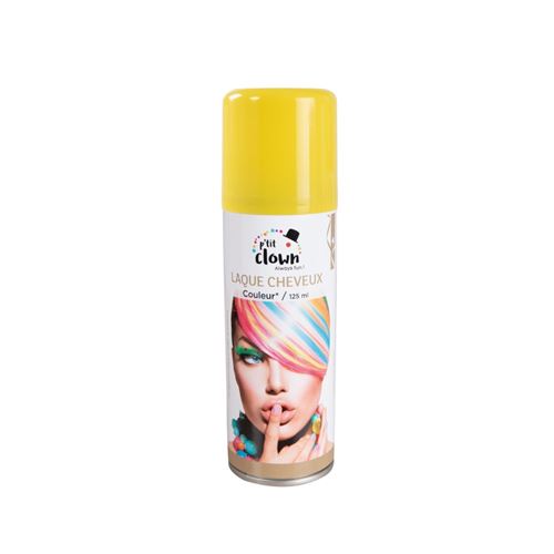 Bombe de laque cheveux 125ml jaune