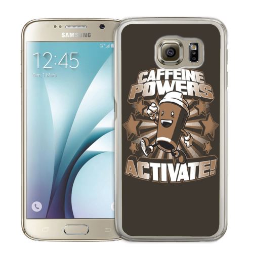 Coque pour Samsung Galaxy S7 Edge cafeine power