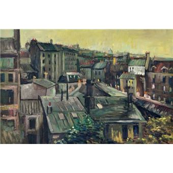 Vincent Van Gogh Peinture À L Huile - Vue Des Toits De Paris, 1886, Détail  (60x90 cm), Autre poster, Top Prix | fnac