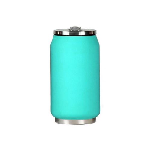 Mug canette isotherme rubber 280 ml - Turquoise