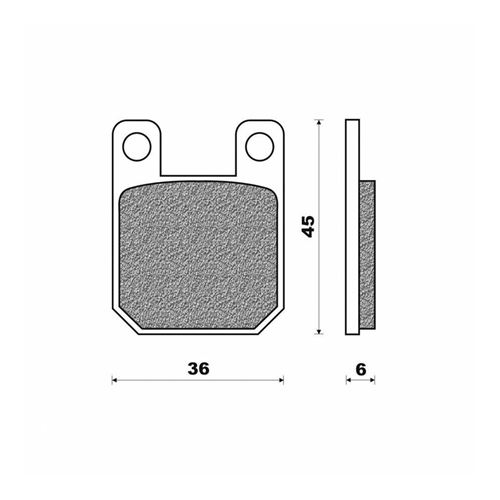 Plaquette de frein adaptable mbk 50 xlimit 2004+ av-ar, 50 xpower 2004+ ar, peugeot 50 xfight 2000+ av, 50 blaster 2009+ av