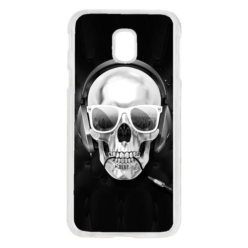 Coque Tete De Mort Swag Casque De Musique Compatible Galaxy J7 2017 Transparent