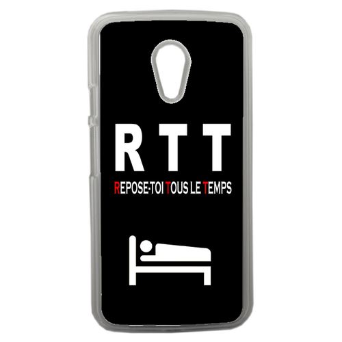 Coque Rtt Slogan Fond Noir Compatible Motorola Moto G2 Transparent