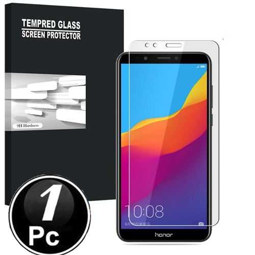 Honor 7C/7C Pro/Y7 2018/Y7 prime 2018 Vitre protection d'ecran en verre trempé incassable lot de X1 Glass