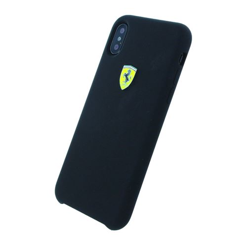 Ferrari urban sf silicone coque noire pour iphone x
