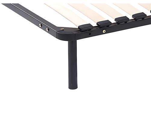 Dressing et penderie Vente-unique Lot de 6 pieds cylindriques pour cadres lattes - noirs