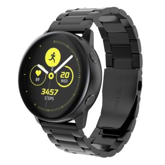 Bracelet de montre Compatible avec Samsung Galaxy Watch Active 2 40 40mm Acier Noir Montre Top Prix fnac