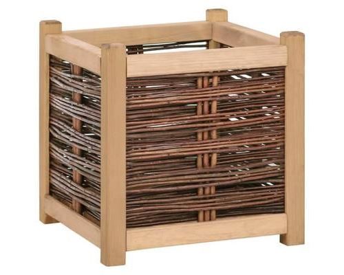 vidaXL Jardinière 40x40x40 cm Bois de pin massif