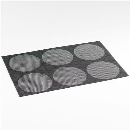 Set de table 30 x 45 cm pvc bicolore funny Noir/Blanc