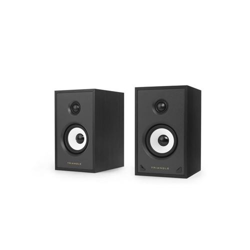 TRIANGLE SENSA SN01A Noir Mat - Paire Enceintes actives - Bluetooth Aptx - Amplification 2 x 40 Watts