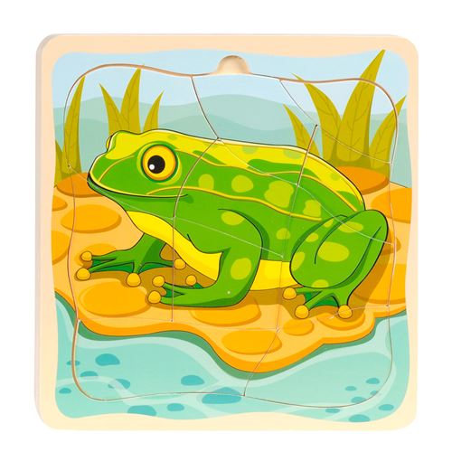 Cycle de puzzle de couches - grenouille
