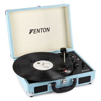 9 96 Sur Fenton Rp115 Platine Vinyle Vintage A 3 Vitesses Bleu Tourne Disque Avec Haut Parleurs Integres Adaptee Pour Disques 33 45 Et 78 Tours Platine Vinyle Bluetooth Facile A Transporter