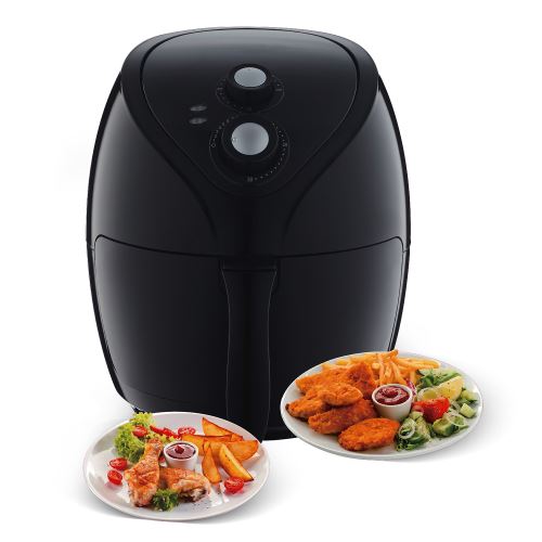 Friteuse à air chaud - airfryer (sans odeur) - 2.6l - 1400w - triomph etf1800