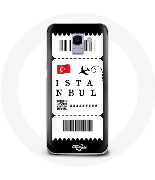 Coque pour Samsung Galaxy A8 2018 Billet d'avion Istanbul Turquie Maniacase