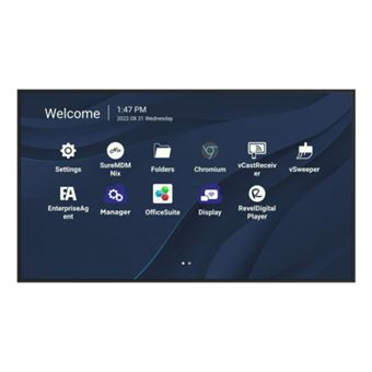ViewSonic CDE6530 - Classe de diagonale 65" CDE30 Series écran LCD rétro-éclairé par LED - signalisation numérique - Android - 4K UHD (2160p) 3840 x 2160 - 1