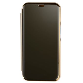 Avizar Housse Pour Iphone Mini Clapet Translucide Design Miroir