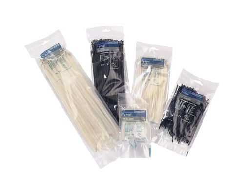 ABB TY523MXR Cable tie 92 mm 2.40 mm Black Metal latch 100 pc(s)