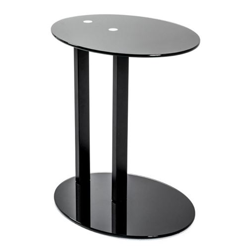 Paris Prix - Table D'appoint Design epox 50cm Noir
