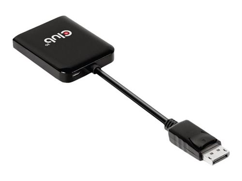 Club 3D CSV-7200H - Videoadapter - DisplayPort male naar HDMI female - 20 cm - ondersteunt 4K60Hz (3840 x 2160)