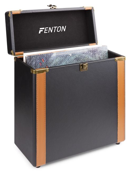 Fenton RC35 – Valise pour disques vinyles – Marron/Noir