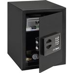 RESKAL – Coffre de Sécurité 16,5L avec Code Électronique et Clé de Secours – 2 Pênes de 20mm, Alarme, Éclairage Intérieur – Dimensions 250x350x270 mm – Sécurisé et Pratique