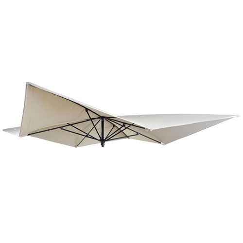 Toile pour parasol de luxe MENDLER HWC-A37 3x3m (Ø4.24m) crème