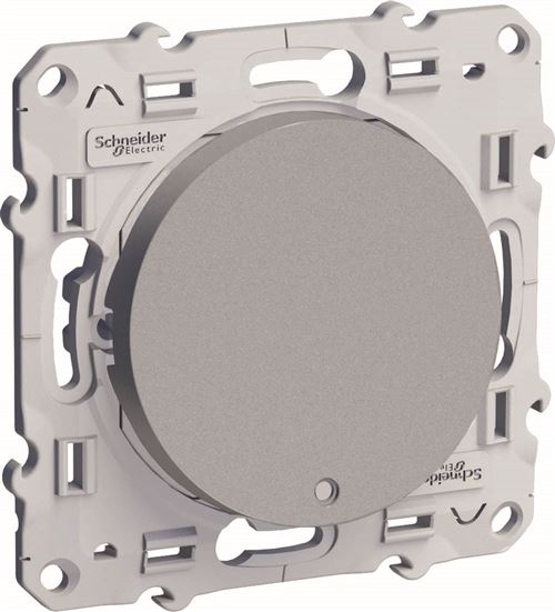 Schneider Electric - Interrupteur Va-Et-Vient + Voyant Led - Aluminium - Odace - Schneider - Image 4