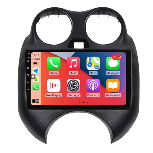 Autoradio Multimédia RoverOne CarPlay Android Auto GPS pour Nissan March K13 2010 - 2013