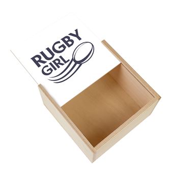 Boite Coffret En Bois - Vague De L'Ocean Motif Minimaliste Japonais