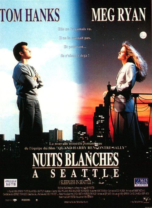 Nuits blanches à Seattle - 1992 - Tom Hanks, Bill Pullman - 40x60cm - Affiche de cinéma originale pliée