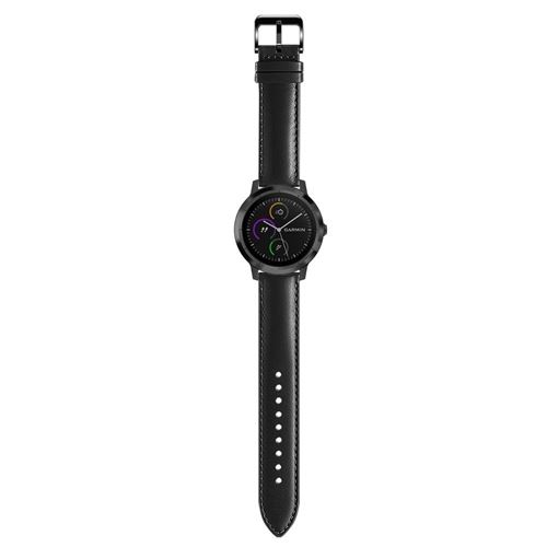 Bracelet en cuir véritable couche supérieure pour Garmin Vivoactive 3/Vivomove  HR - Blanc - Montre connectée - Achat & prix