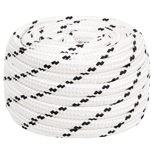 Corde de travail Blanc 16 mm 100 m Polyester