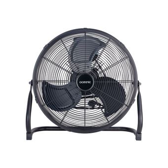 Ventilateur de sol industriel OCEANIC 120 W 3 vitesses noir mat - 1