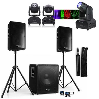Pack Sono 2000W Ibiza Sound - Caisson 800W - 2 Enceintes 600W