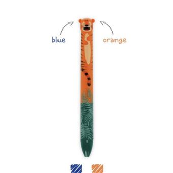 Click and clack - stylo bicolore Tigre