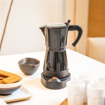 Cafetière électrique Programmable Behome - 3 Tasses (avec Réducteur 1 Tasse) - Arrêt Auto - Maintien Chaud 30 Min - Design Italien